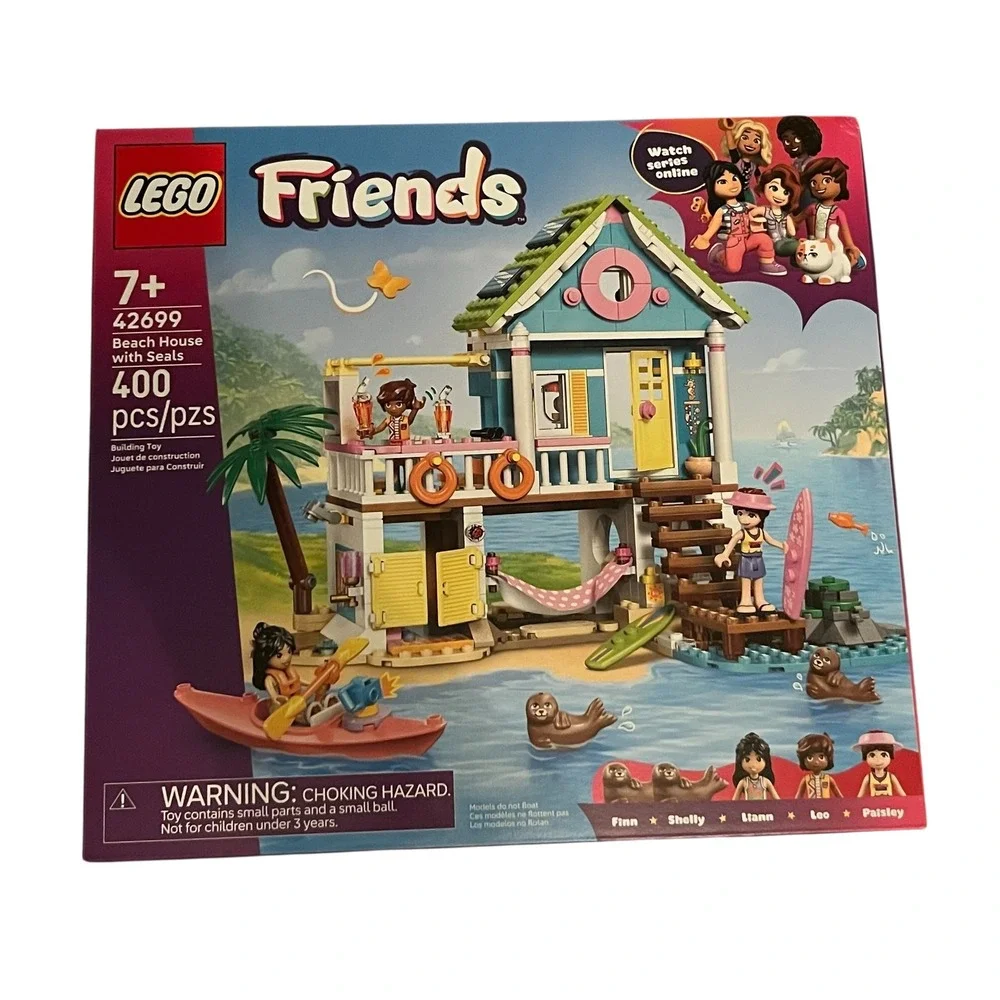 New LEGO Friends Beach House with Seals 42699 Building Set 400 Pieces